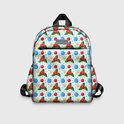 Детский рюкзак Новогодняя Символика украшения, цвет: 3D-принт