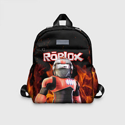 Детский рюкзак ROBLOX FIRE РОБЛОКС ОГОНЬ ПОЖАРНЫЙ, цвет: 3D-принт