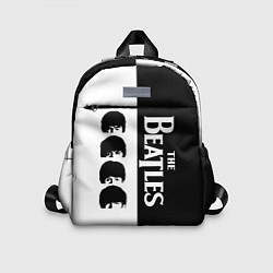 Детский рюкзак The Beatles черно - белый партер, цвет: 3D-принт