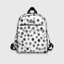 Детский рюкзак Кружочки на белом фоне, цвет: 3D-принт