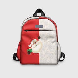 Детский рюкзак Дед Мороз селфи, цвет: 3D-принт