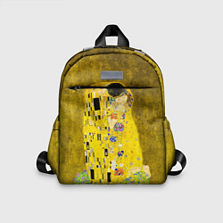 Детский рюкзак Влюблённые поцелуй художник Климт, цвет: 3D-принт