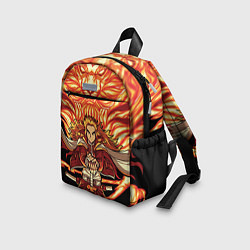 Детский рюкзак Пламенный столб Ренгоку Кенджуро, цвет: 3D-принт — фото 2