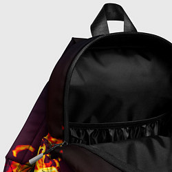 Детский рюкзак Лёд и Пламя Black, цвет: 3D-принт — фото 2