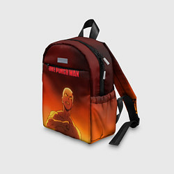 Детский рюкзак Сайтама в огне One Punch-Man, цвет: 3D-принт — фото 2