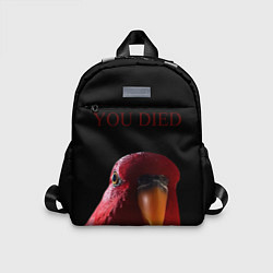 Детский рюкзак Красный попугай Red parrot, цвет: 3D-принт