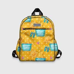 Детский рюкзак Летний песочный пляж, цвет: 3D-принт