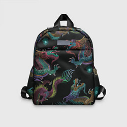 Детский рюкзак Цветные драконы, цвет: 3D-принт
