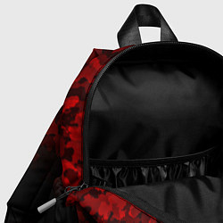 Детский рюкзак BLACK RED CAMO RED MILLITARY, цвет: 3D-принт — фото 2