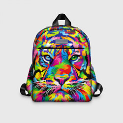 Детский рюкзак Тигр в стиле поп-арт, цвет: 3D-принт