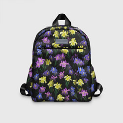 Детский рюкзак Ночные ирисы, цвет: 3D-принт