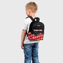 Детский рюкзак БУМАЖНЫЙ ДОМ, ПОТЁКИ КРАСКИ, цвет: 3D-принт — фото 2