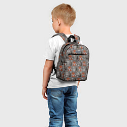 Детский рюкзак Вязанные лисички, цвет: 3D-принт — фото 2