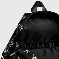 Детский рюкзак КОРОЛЬ И ШУТ ЛОГО ПАТТЕРН, цвет: 3D-принт — фото 2