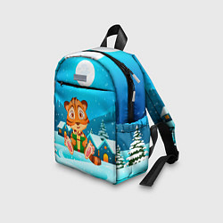 Детский рюкзак Новогодние подарки Тигр 2022, цвет: 3D-принт — фото 2