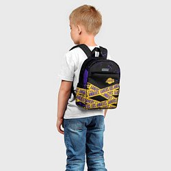 Детский рюкзак LAKERS LOGO БРЫЗГИ КРАСОК, цвет: 3D-принт — фото 2