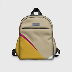 Детский рюкзак Линии На бежевом Фоне, цвет: 3D-принт