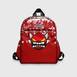 Детский рюкзак Geometry Dash - Новогодние снежинки, цвет: 3D-принт