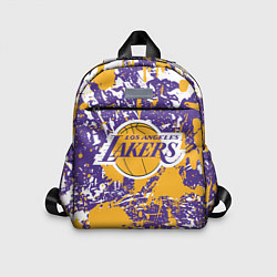 Детский рюкзак LAKERS ФИРМЕННЫЕ ЦВЕТА БРЫЗГИ КРАСОК LA