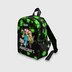 Детский рюкзак НОВОГОДНИЙ MINECRAFT ГЕРОИ ИГРЫ, цвет: 3D-принт — фото 2