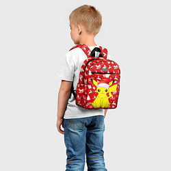 Детский рюкзак НОВОГОДНИЙ СВИТЕР С ПИКАЧУ, цвет: 3D-принт — фото 2