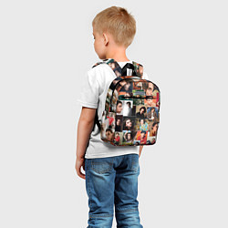 Детский рюкзак Тимоти цветной коллаж, цвет: 3D-принт — фото 2