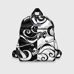 Детский рюкзак ЧЁРНО БЕЛЫЙ ТАТУ ДРАКЕНА TOKYO REVENGERS, цвет: 3D-принт