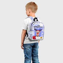 Детский рюкзак Олень окруженный подарками, цвет: 3D-принт — фото 2