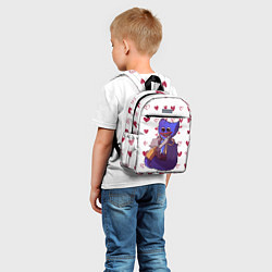 Детский рюкзак POPPY PLAYTIME - ХАГГИ ВАГГИ СЕРДЕЧКИ, цвет: 3D-принт — фото 2