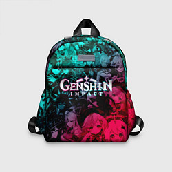 Детский рюкзак GENSHIN IMPACT NEON HEROES ГЕНШИН ИМПАКТ НЕОН ГЕРО, цвет: 3D-принт