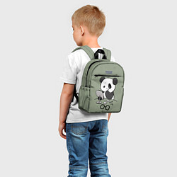 Детский рюкзак Панда красит глаза, цвет: 3D-принт — фото 2