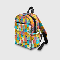 Детский рюкзак Разноцветные Мультяшные Котики, цвет: 3D-принт — фото 2