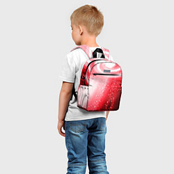 Детский рюкзак Красная космическая спираль, цвет: 3D-принт — фото 2