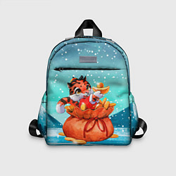 Детский рюкзак Тигренок с мешком денег, цвет: 3D-принт