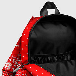 Детский рюкзак FC Manchester United: Новогодний узор, цвет: 3D-принт — фото 2