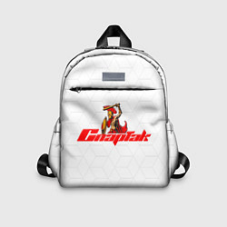 Детский рюкзак Гладиатор Красно-белый, цвет: 3D-принт