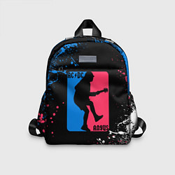Детский рюкзак ACDC брызги красок, цвет: 3D-принт