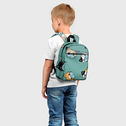 Детский рюкзак Котейки в масках, цвет: 3D-принт — фото 2