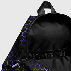 Детский рюкзак Фрэнк Бравл старс стиль соты, цвет: 3D-принт — фото 2