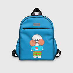 Детский рюкзак Лалафанфан Бумажная Уточка на синем, цвет: 3D-принт