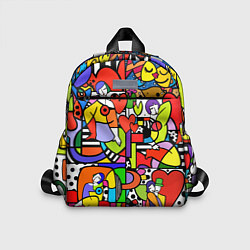 Детский рюкзак Romero Britto - love collage, цвет: 3D-принт