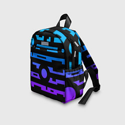 Детский рюкзак Неоновая геометрия Neon, цвет: 3D-принт — фото 2