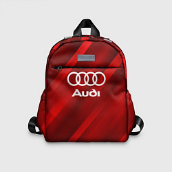 Детский рюкзак Audi red полосы, цвет: 3D-принт