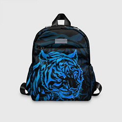 Детский рюкзак Голубой тигр Blue, цвет: 3D-принт