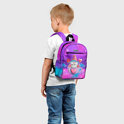 Детский рюкзак Влюбленный гномик в кружке, цвет: 3D-принт — фото 2