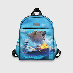Детский рюкзак Медведь ВМФ, цвет: 3D-принт