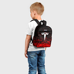 Детский рюкзак Tesla sport red, цвет: 3D-принт — фото 2