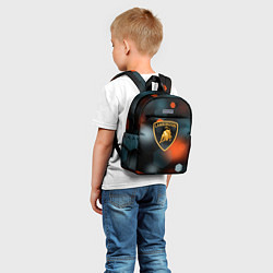 Детский рюкзак Lamborghini - Размытие, цвет: 3D-принт — фото 2