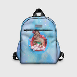 Детский рюкзак Единорог в облаках день влюбленных, цвет: 3D-принт
