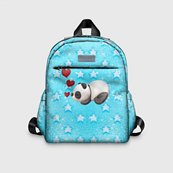Детский рюкзак Сонная милая панда, цвет: 3D-принт